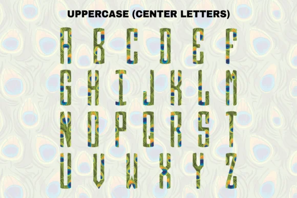 Peacock Circle by WADLEN — Color Fonts Font — thumbnail 3
