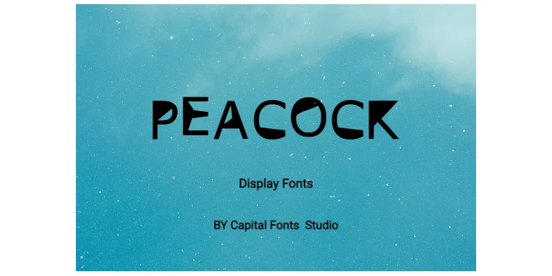Peacock Font by Bloomora Studio — Display Font
