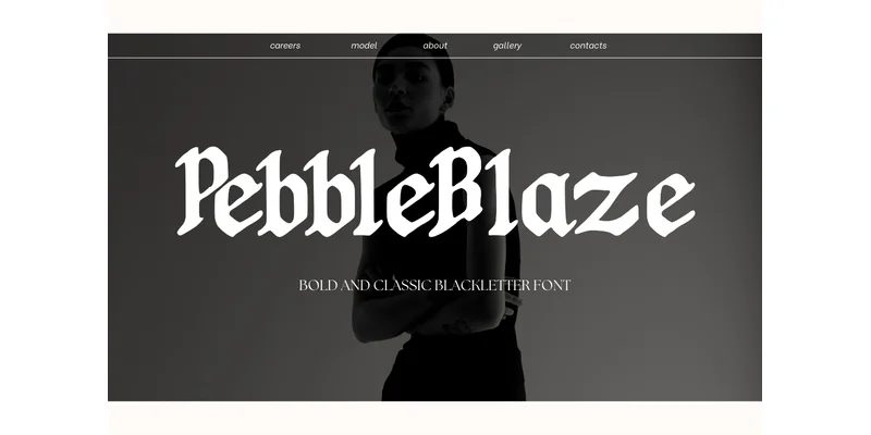 Pebbleblaze Font by Arzaq's Studio by Arzaq's Studio — Blackletter Font