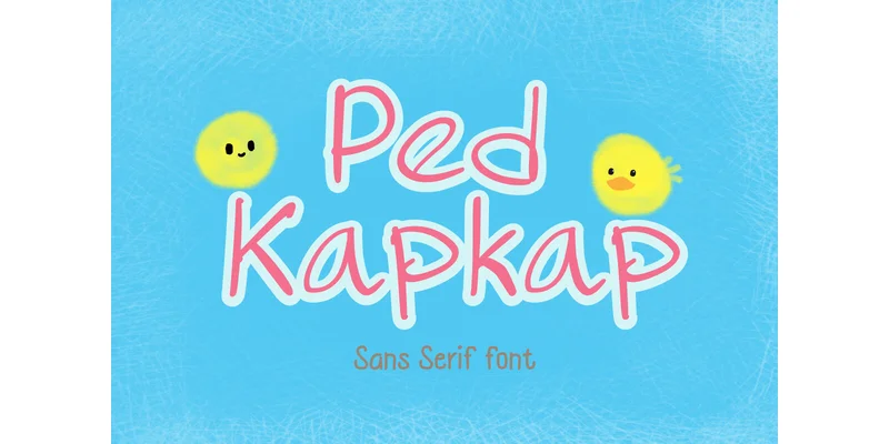 Ped Kapkap Font by TanoiCartoonist — Sans Serif Font