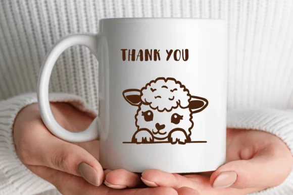 Peeking Sheep by Nongyao — Dingbats Font — thumbnail 7