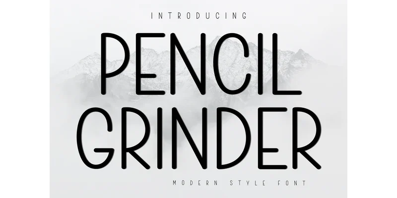 Pencil Grinder Font by FreshTypeINK — Sans Serif Font