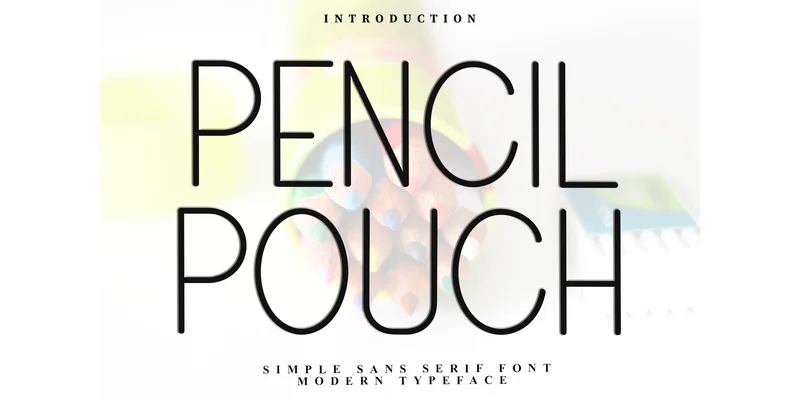 Pencil Pouch Font by Inermedia STUDIO — Sans Serif Font