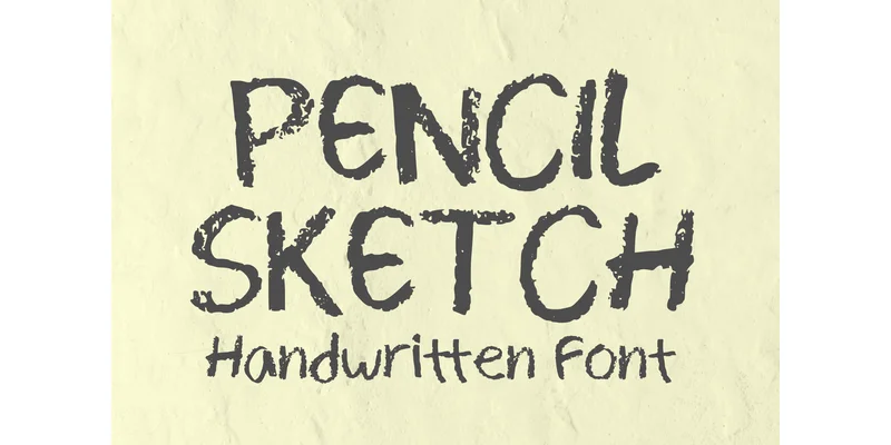 Pencil Sketch Font by MVMET — Sans Serif Font