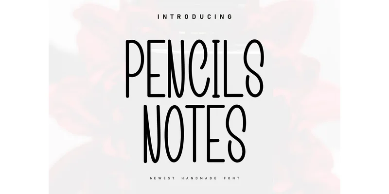 Pencils Notes Font by Berkah Shop — Display Font