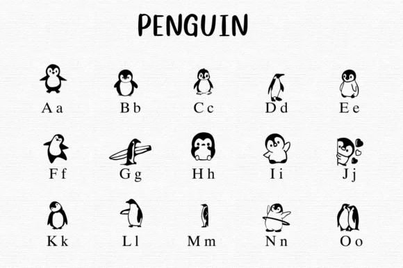 Penguin by Nongyao — Dingbats Font — thumbnail 2