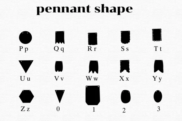 Pennant Shape by Nongyao — Dingbats Font — thumbnail 3