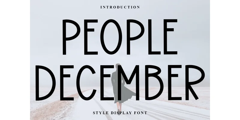 People December Font by FreshTypeINK — Display Font