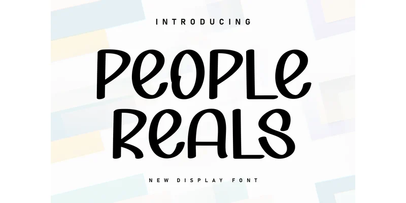 People Reals Font by Berkah Shop — Display Font