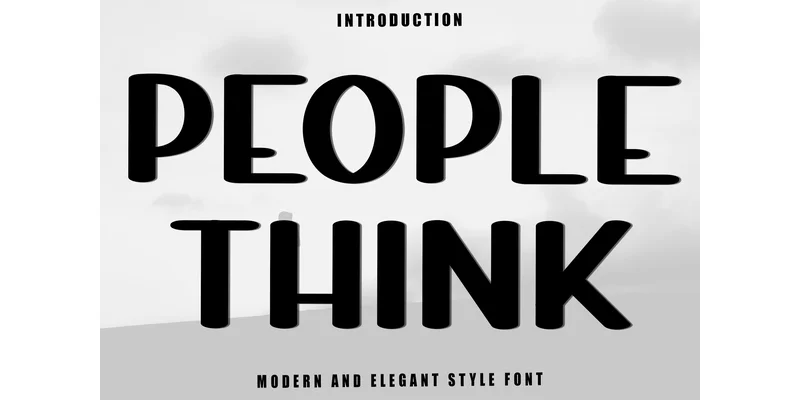 People Think Font by Inermedia STUDIO — Display Font