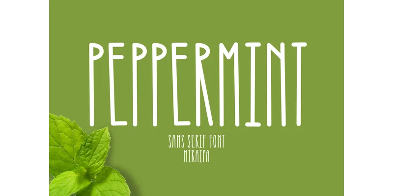 Peppermint Font by miraipa — Sans Serif Font