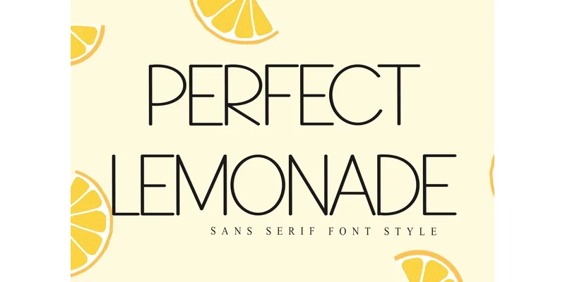 Perfect Lemonade Font by FreshTypeINK — Sans Serif Font