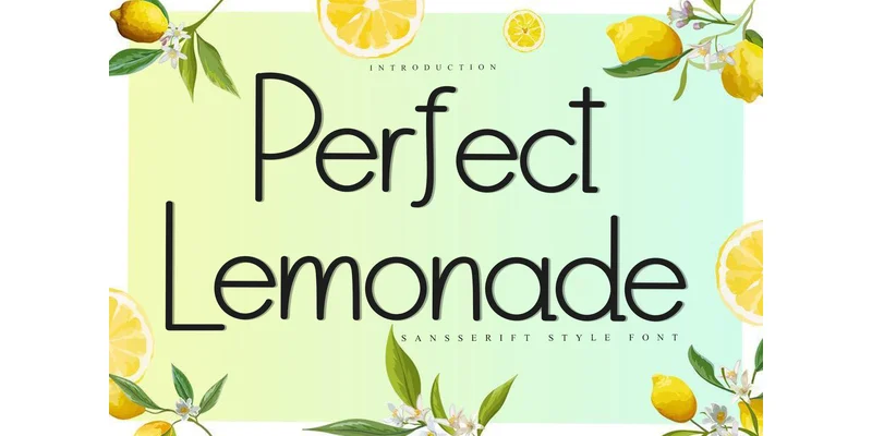 Perfect Lemonade Font by FreshTypeINK — Sans Serif Font