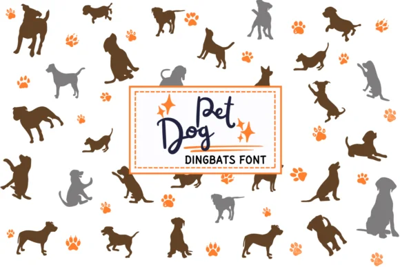 Pet Dog by PraewDesigns — Dingbats Font