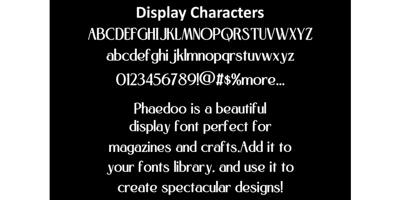 Phaedoo Font by mhd.usman00 — Display Font — thumbnail 4