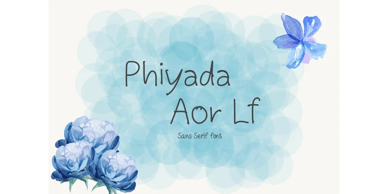 Phiyada Aor Lf Font by TanoiCartoonist — Sans Serif Font