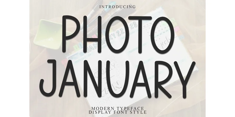 Photo January Font by Inermedia STUDIO — Display Font
