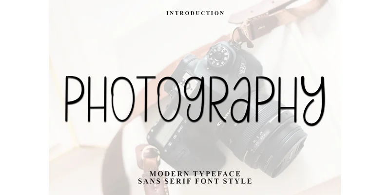 Photography Font by FreshTypeINK — Sans Serif Font