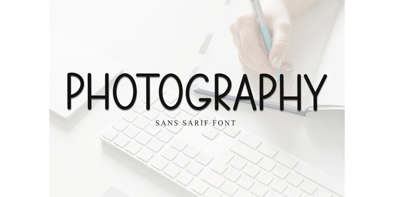 Photography Font by FreshTypeINK — Sans Serif Font