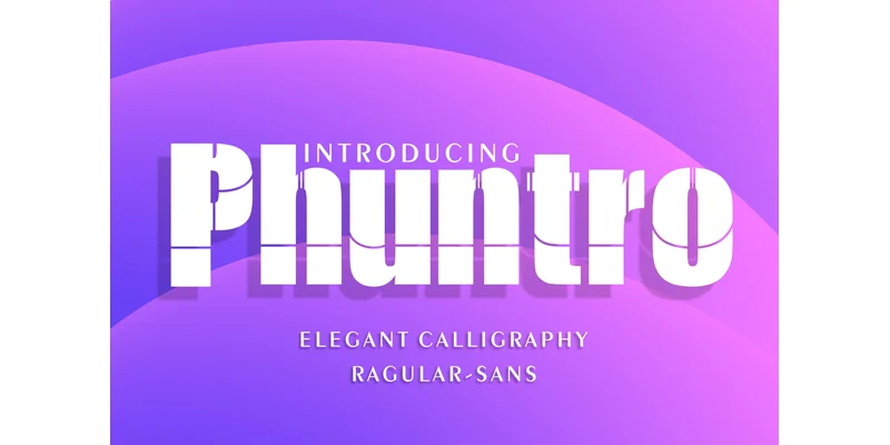 Phuntro Font by mhd.usman00 — Display Font