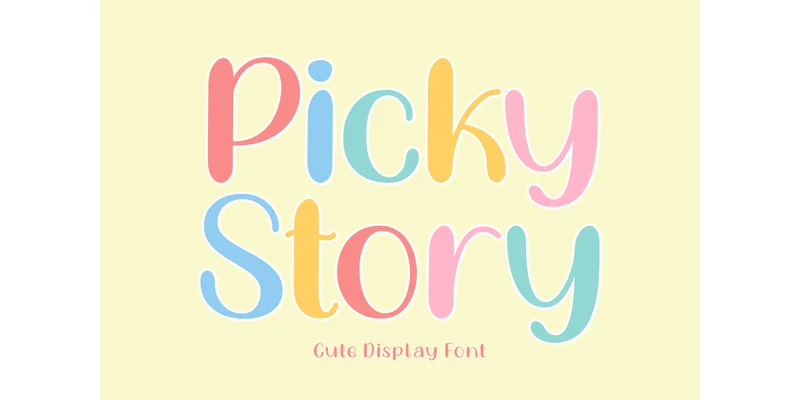 Picky Story Font by Ade (7NTypes) — Display Font