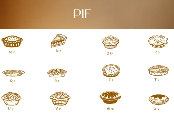 Pie by Heartcraft Atelier — Dingbats Font — thumbnail 3