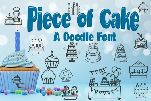 Piece of Cake by Mary Kay's Magic — Dingbats Font