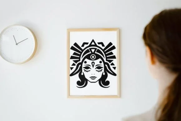 Pin-up Tribal Girl by MOMAT THIRTYONE — Dingbats Font — thumbnail 8