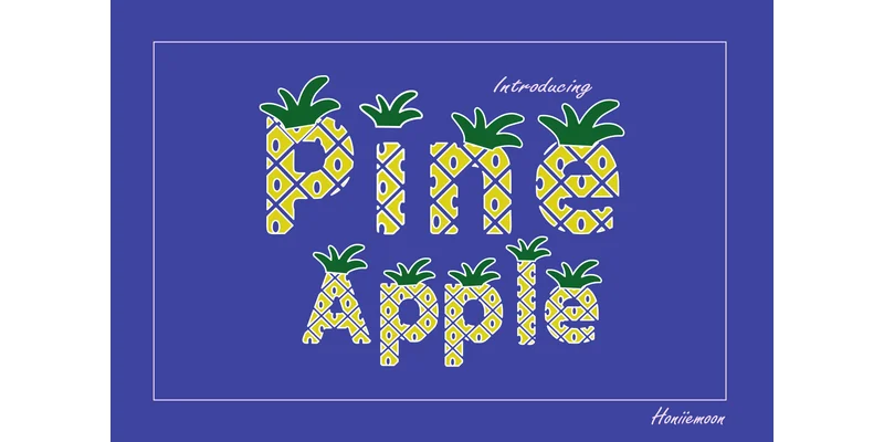 Pine Apple Font by Honiiemoon by Honiiemoon — Decorative Font