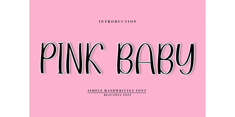 Pink Baby Font by PiPi Creative — Display Font