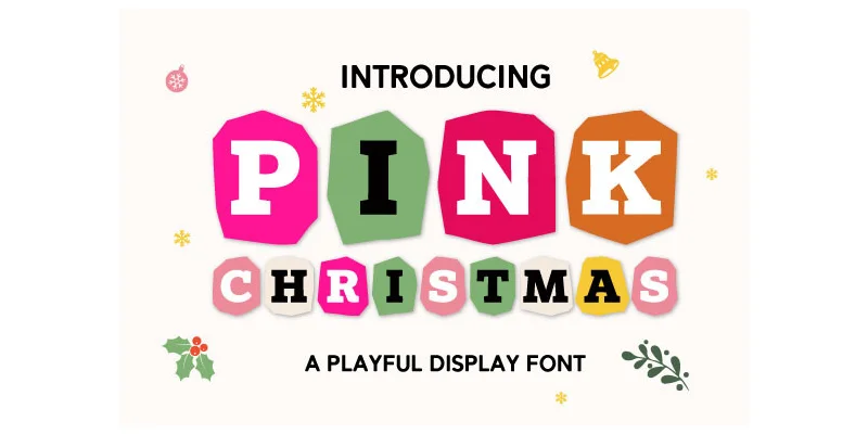 Pink Christmas Font by BlackCraft — Display Font