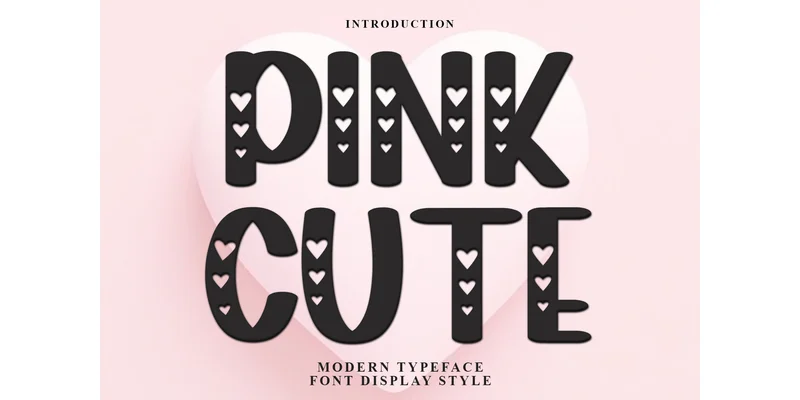 Pink Cute Font by FreshTypeINK — Display Font