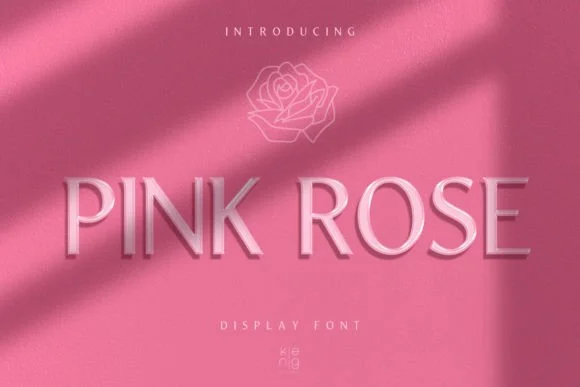 Pink Rose by keng graphic โ Slab Serif Font