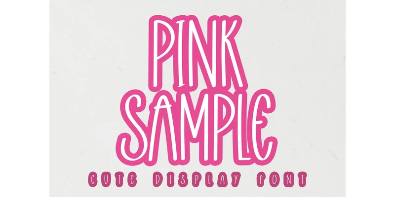 Pink Sample Font by PiPi Creative — Display Font