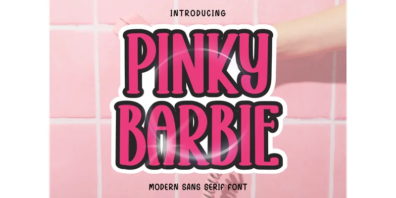 Pinky Barbie Font by Minimalist Eyes — Sans Serif Font