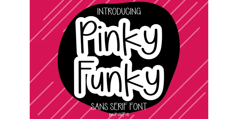 Pinky Funky Font by miraipa — Sans Serif Font