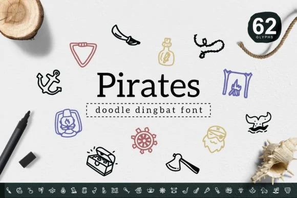 Pirates by YandiDesigns β Dingbats Font