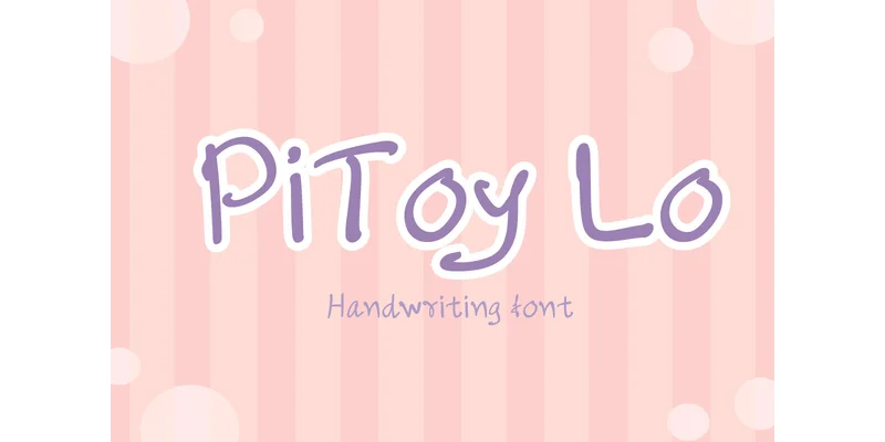 Pitoy Lo Font by TanoiCartoonist — Sans Serif Font