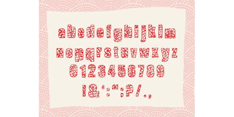 Pixel-mosaic Font by Happy Bamboo — Display Font — thumbnail 3