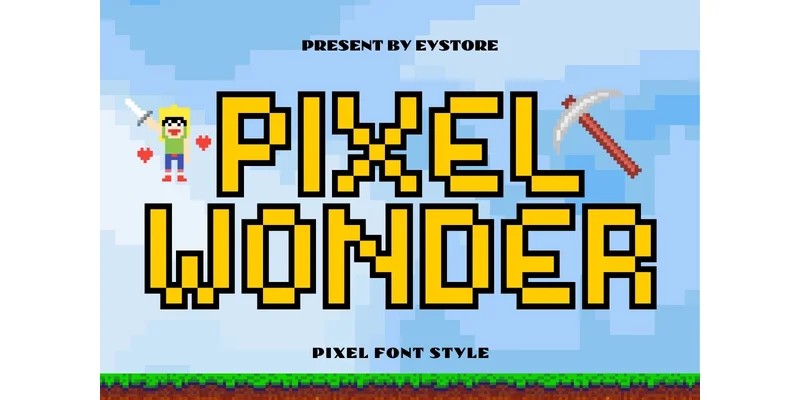 Pixel Wonder Font by Eystore — Display Font