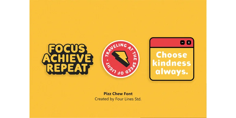 Pizz Chew Font by Fourlines.design — Display Font — thumbnail 7
