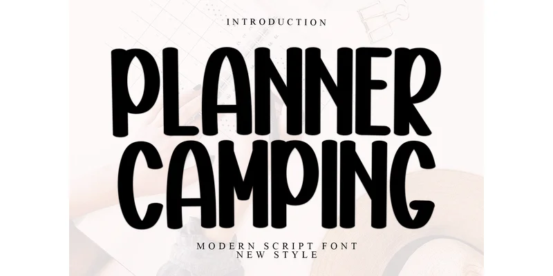 Planner Camping Font by Inermedia STUDIO — Display Font