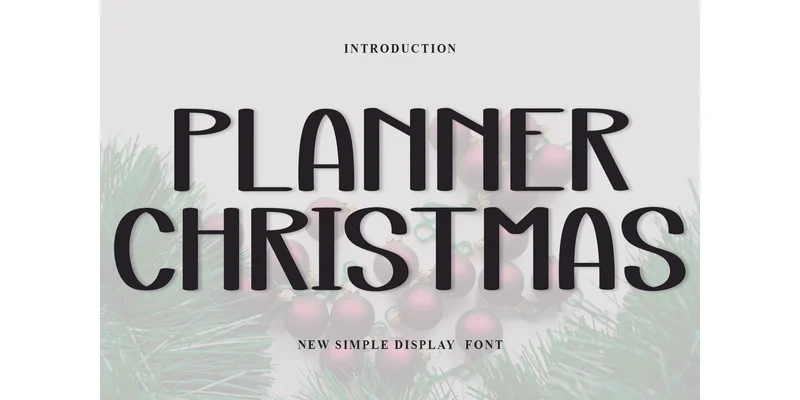 Planner Christmas Font by Inermedia STUDIO — Display Font