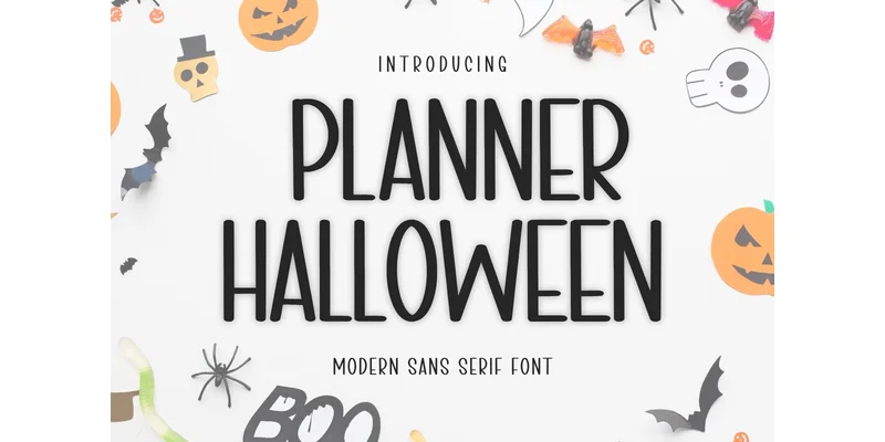 Planner Halloween Font by Minimalist Eyes — Sans Serif Font
