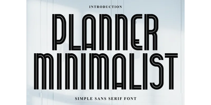 Planner Minimalist Font by FreshTypeINK — Display Font