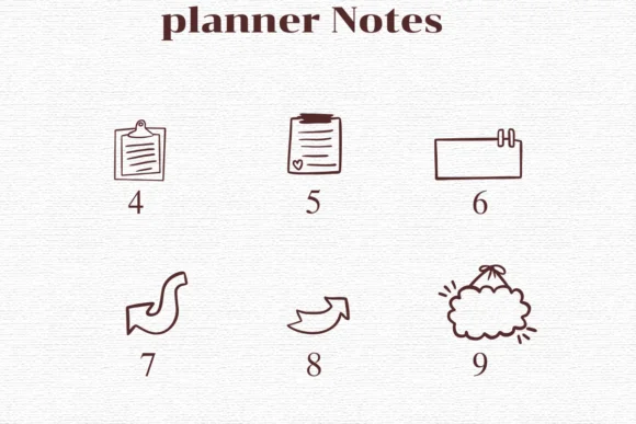 Planner Notes by Nongyao — Dingbats Font — thumbnail 4