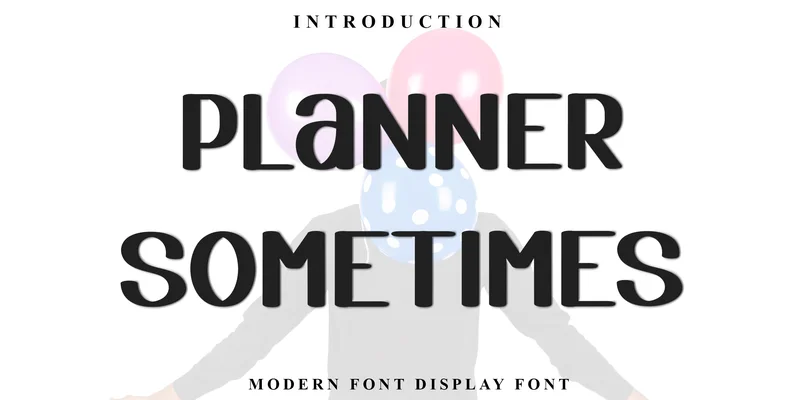 Planner Sometimes Font by FreshTypeINK — Display Font