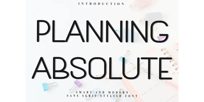 Planning Absolute Font by Inermedia STUDIO — Sans Serif Font