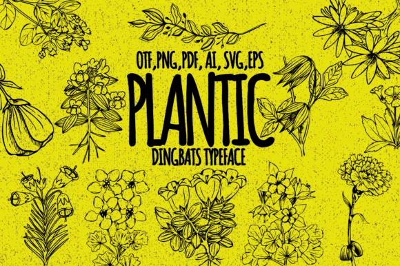 Plantic by Minimalistartstudio — Dingbats Font