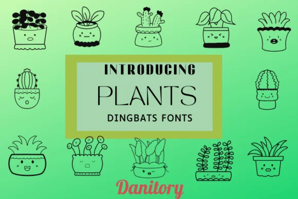 Plants by danita.kukkai — Dingbats Font